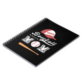 Carnet Fier maman de baseball (Côté gauche)