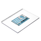 Carnet Fier Nouveau Papa Pieds de Bébé Drapeau Vector Des (Côté gauche)