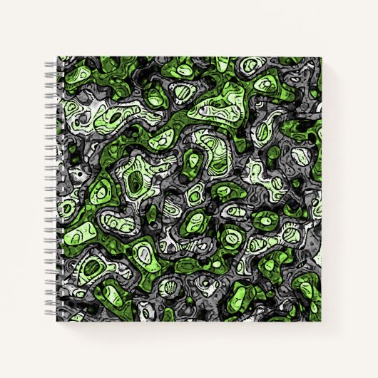 Carnet Fier trippy grunge funky abstrait agender Pride (Devant)