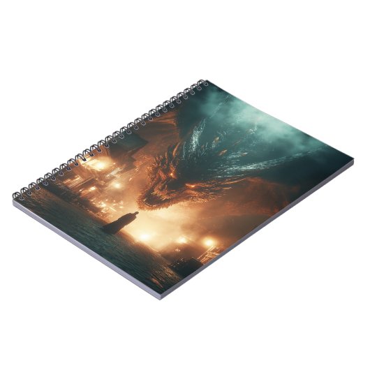 Carnet Fierce Fiery Angry Black Ancient Dragon (Côté gauche)