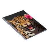 Carnet Fierce Leopard Pink Flower Notebook (Côté Droit)