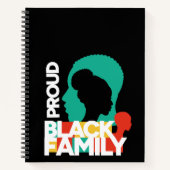 Carnet Fière Famille noire Mois de l'histoire des Noirs (Devant)