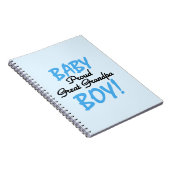 Carnet Fière Grand Papy Bébé Cadeaux Garçon (Côté Droit)