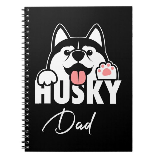 Carnet Fière Husky père sibérien (Devant)