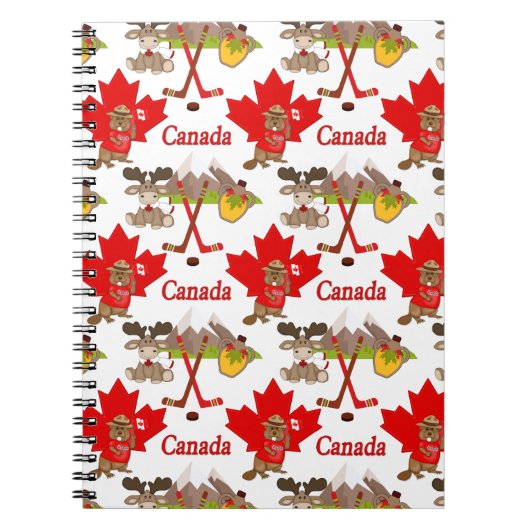 Carnet Fièrement le castor canadien (Devant)