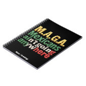 Carnet Fiers Mexicains N'iront Nulle Part Fierté (Côté gauche)