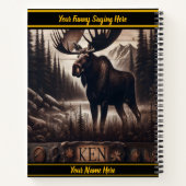 Carnet Fiers orignaux dans la nature sauvage paisible (Dos)