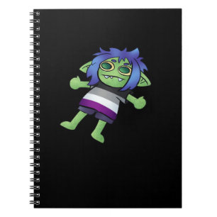 Carnet Fierté asexuée Goblincore Gobelin Classique