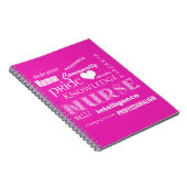 Carnet Fierté-Attributs d'infirmière/rose (Côté Droit)