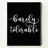 Carnet Fierté Et Préjudice - À Peine Tolérable I (Dos)