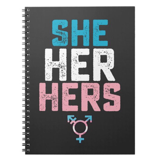 Carnet Fierté LGBT Elle A Ses Prononononounes Transgenres (Devant)