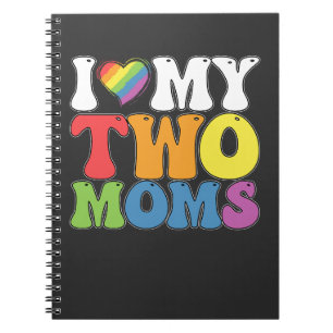 Carnet Fierté LGBT J'aime mes deux mamans Gay Lesbienne S