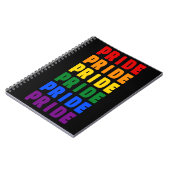 Carnet Fierté LGBT Rainbow Colors (Côté gauche)