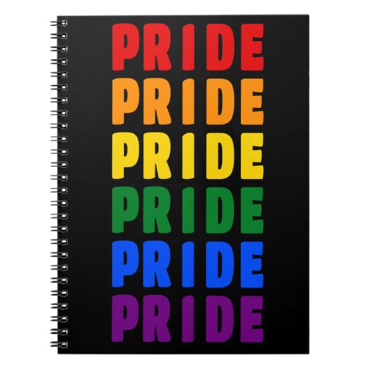 Carnet Fierté LGBT Rainbow Colors (Devant)