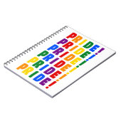 Carnet Fierté LGBT Rainbow Colors (Côté gauche)