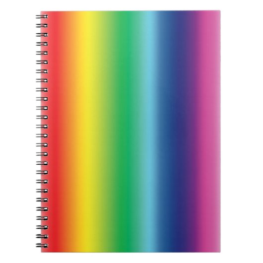Carnet Fierté lgbtq lgbt drapeau arc-en-ciel couleur moti (Devant)