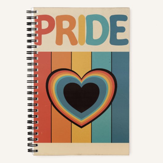 Carnet Fierté LGBTQ+ Rétro (Recto)