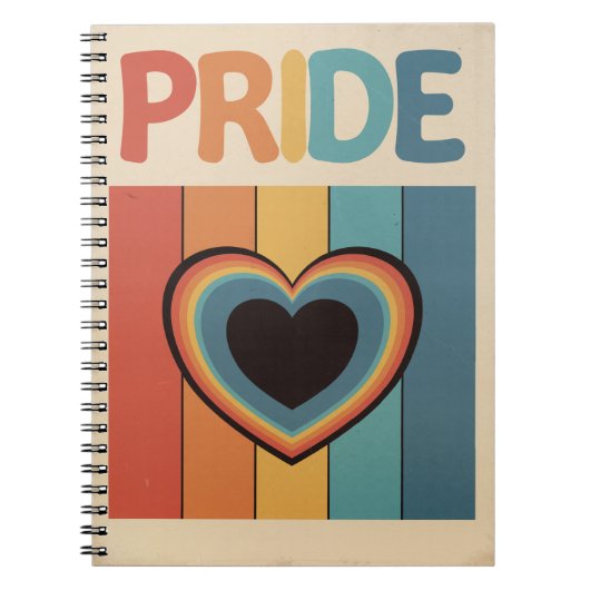 Carnet Fierté LGBTQ+ Rétro (Devant)