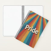 Carnet Fierté LGBTQ+ Retro Sunburst (À l'intérieur)
