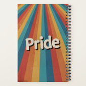 Carnet Fierté LGBTQ+ Retro Sunburst (Verso)
