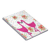 Carnet Fiesta Flamant rose Floral (Côté Droit)
