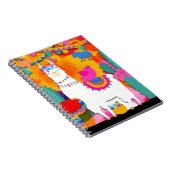 Carnet Fiesta Llama Cinco De Mayo Fun Aquarelle (Côté Droit)