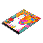 Carnet Fiesta Llama Cinco De Mayo Fun Aquarelle (Côté gauche)