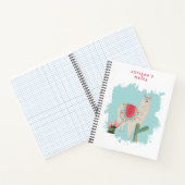 Carnet Fiesta Llama et Cactus personnalisés (Intérieur)