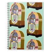 Carnet Fifties Jukeboxes Retro Minty Joy Motif d'art (Devant)