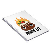Carnet Figgin Lit Pun drôle de pudding de figue (Côté Droit)