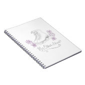 Carnet Figure mauve cadeau fait sur commande de patin (Côté Droit)