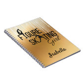 Carnet Figure patineuse fille Gold icle (Côté Droit)