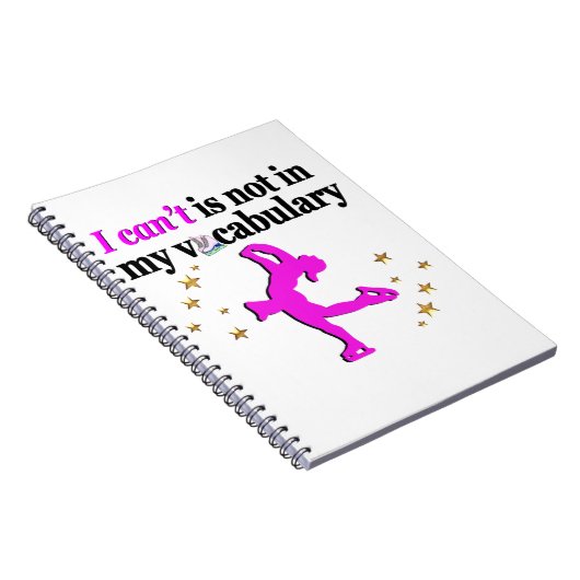 CARNET FIGURE ROSE PATINAGE OBJECTIFS ET RÊVES (Côté Droit)