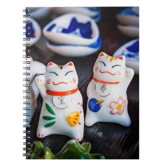 Carnet figurines de chats à Beckoning (Devant)