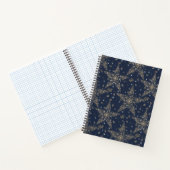 Carnet Filigrane étoilé céleste élégant - Bleu (Intérieur)