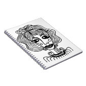 Carnet Fille abstraite décorative. illustrationadol vinta (Côté Droit)
