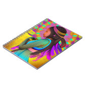 Carnet Fille amérindienne peu AI Art (Côté gauche)