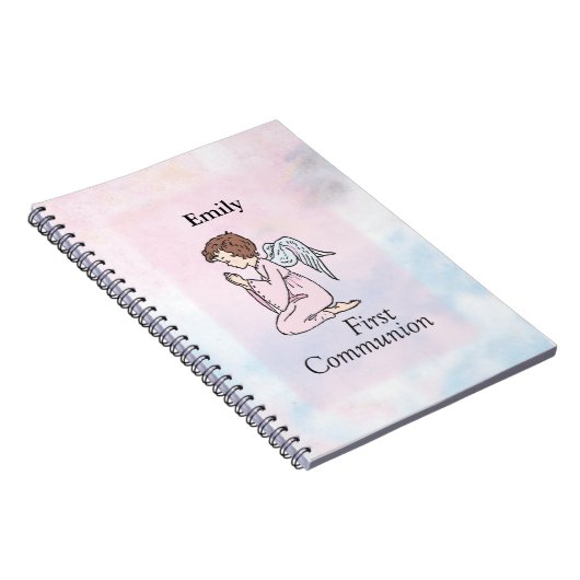 Carnet Fille, Ange de la première communion (Côté Droit)