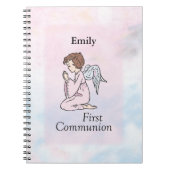 Carnet Fille, Ange de la première communion (Devant)