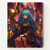 Carnet Fille Anime Magicienne Fantastique (Dos)