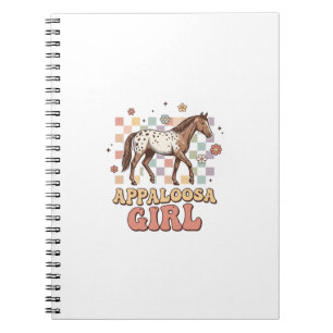 Carnet Fille Appaloosa Vintage Cheval Occidental T-Shirt 