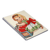 Carnet Fille au coeur Enfant Rétro Mignon Enfants (Côté Droit)