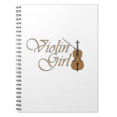 Carnet Fille au violon (Devant)