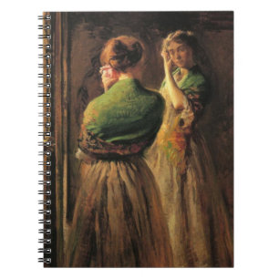 Carnet Fille avec châle vert (par Joseph DeCamp)