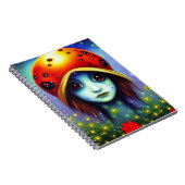 Carnet Fille avec chapeau coccinelle (Côté Droit)