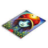 Carnet Fille avec chapeau coccinelle (Côté gauche)