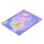 Carnet Fille Avec Lapin Rose (Côté gauche)