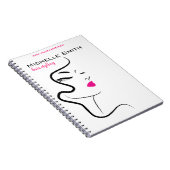 Carnet Fille avec l'icône de marquage à chaud de (Côté Droit)