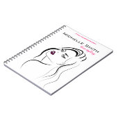 Carnet Fille avec l'icône de marquage à chaud de (Côté gauche)