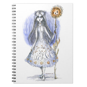 Carnet Fille avec Pumpkinflower